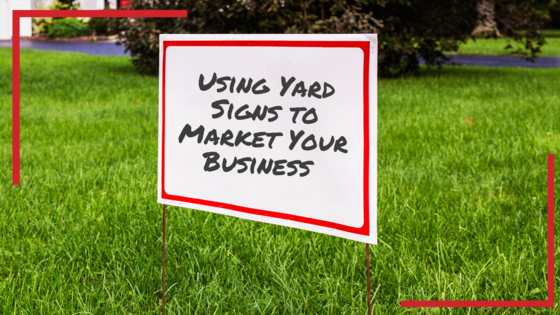 picture of a yard sign